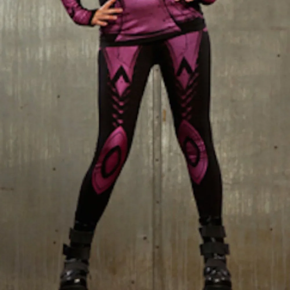 Lip Service Hyperintelligence leggings pants black pink S NWOT - Picture 5 of 6
